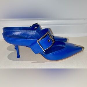 Alexander Mcqueen Punkle Buckle Mules 8.5